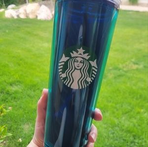 Starbucks Confetti Aqua Sequin cold cup